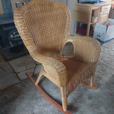 WICKER ROCKING CHAIR