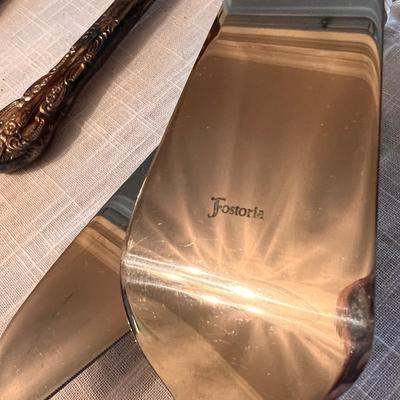 Lot of Formal Serving-ware - Fostoria, Lead Crystal, Silver Plate