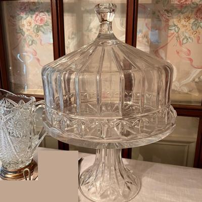 Lot of Formal Serving-ware - Fostoria, Lead Crystal, Silver Plate
