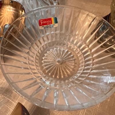 Lot of Formal Serving-ware - Fostoria, Lead Crystal, Silver Plate