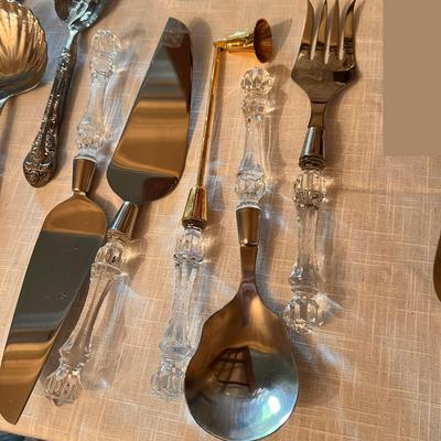 Lot of Formal Serving-ware - Fostoria, Lead Crystal, Silver Plate