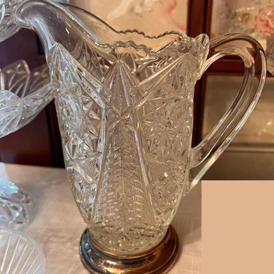Lot of Formal Serving-ware - Fostoria, Lead Crystal, Silver Plate