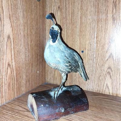 WATERFOWL SIGN AND TWO TAXEDERMY BIRDS
