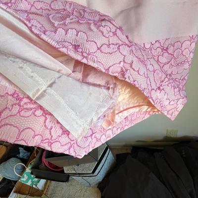 WOW!  1950s Dress with lace top coat