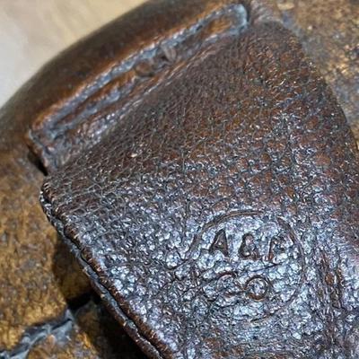 Vintage Abercrombie & Fitch Leather Pig Footstool