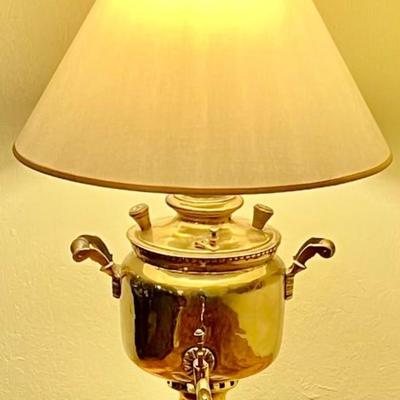 Vintage Brass Lamp With Spigot