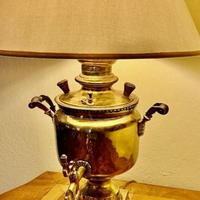 Vintage Brass Lamp With Spigot