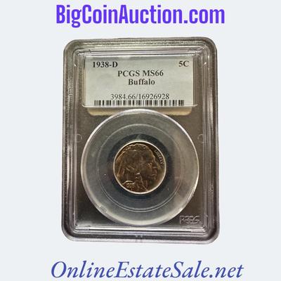 1938-D Buffalo Nickel 5C