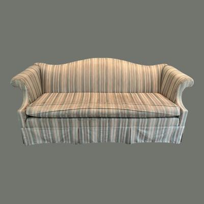 VINTAGE BAKER CAMEL BACK SOFA, SETTEE