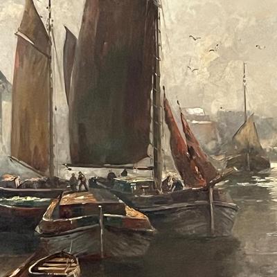 "AMSTERDAM HARBOR" BY V. JENSEN
