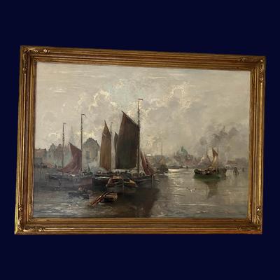 "AMSTERDAM HARBOR" BY V. JENSEN