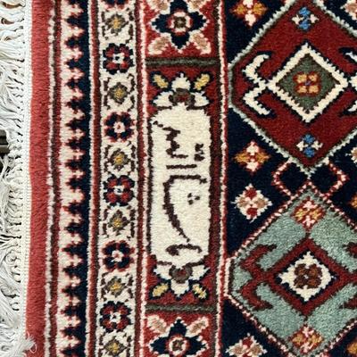 9 X 13 PERSIAN RUG, VINTAGE, SIGNED