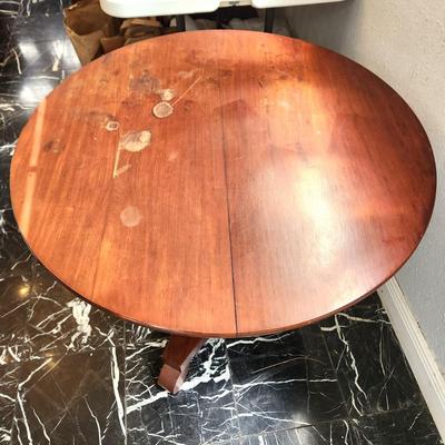 Lot #119  Vintage Tilt Top Table