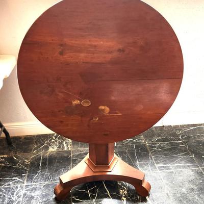 Lot #119  Vintage Tilt Top Table