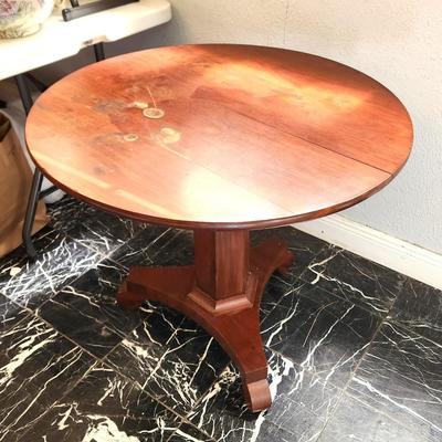 Lot #119  Vintage Tilt Top Table