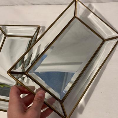 Black Velvet T-Bar Jewelry Displays & Mirrored Trays (DR-HS)