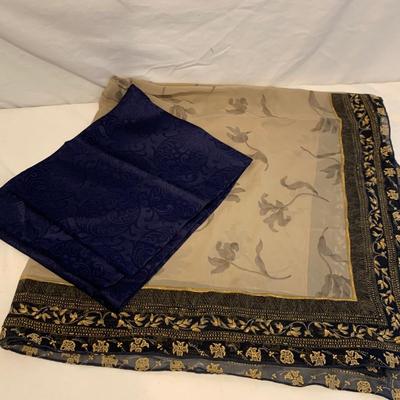 Elegant Silk and Cashmere Scarves by Dana Buchman, Oscar de la Renta, & More (DR-HS)