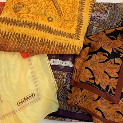 Elegant Silk and Cashmere Scarves by Dana Buchman, Oscar de la Renta, & More (DR-HS)