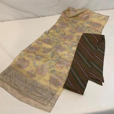 Elegant Silk and Cashmere Scarves by Dana Buchman, Oscar de la Renta, & More (DR-HS)