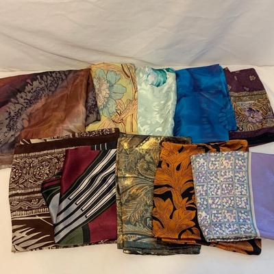 Elegant Silk and Cashmere Scarves by Dana Buchman, Oscar de la Renta, & More (DR-HS)