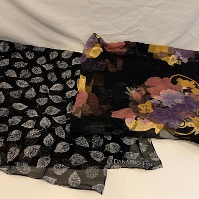 Elegant Silk and Cashmere Scarves by Dana Buchman, Oscar de la Renta, & More (DR-HS)