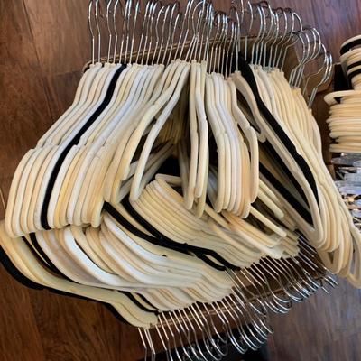 Metal Rack & Glass Shelf with Velvet Hangers (M-HS)