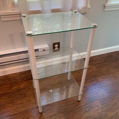 Metal Rack & Glass Shelf with Velvet Hangers (M-HS)