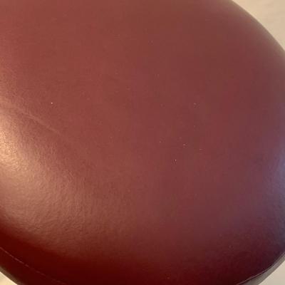 Maroon Stool on Casters (M-HS)