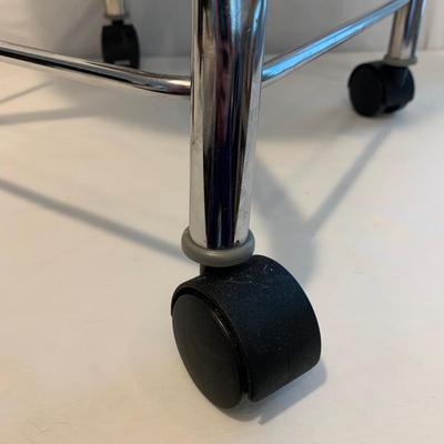 Maroon Stool on Casters (M-HS)