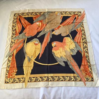 Four Salvatore Ferragamo Silk Scarves (DR-HS)
