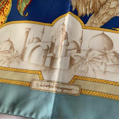 Four Salvatore Ferragamo Silk Scarves (DR-HS)
