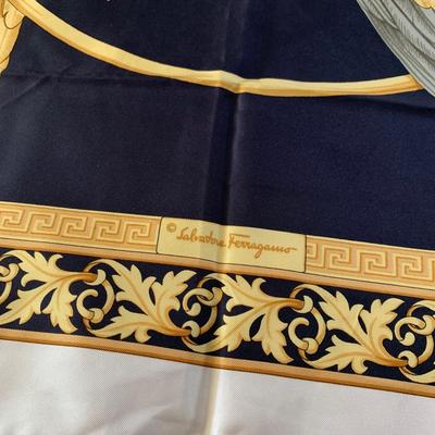 Four Salvatore Ferragamo Silk Scarves (DR-HS)
