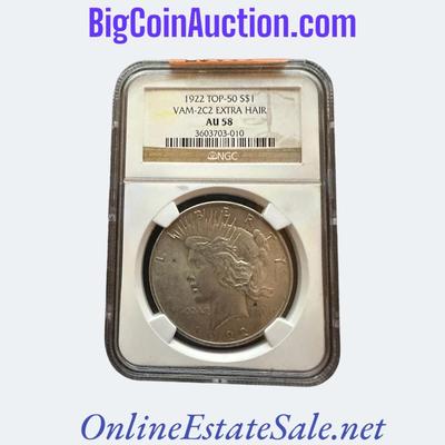 1922 TOP-50 S$1 VAM-2C2 EXTRA HAIR