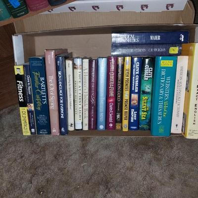 TWO BOXES OF HARDBACK BOOKS