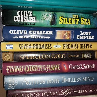 TWO BOXES OF HARDBACK BOOKS