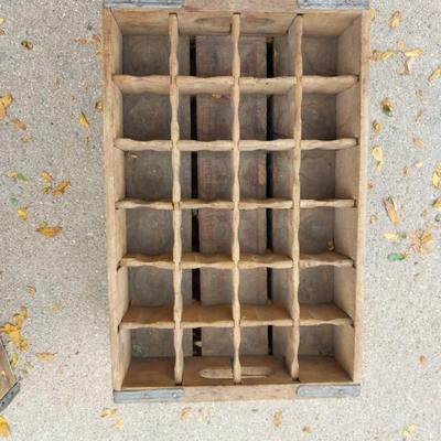 PEPSI AND WHISLE VINTAGE WOODEN CRATES