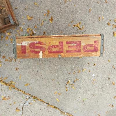 PEPSI AND WHISLE VINTAGE WOODEN CRATES