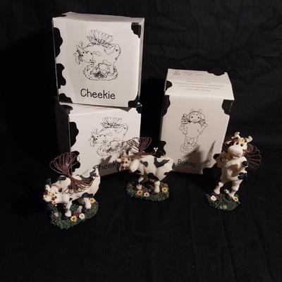 CHEEKIE COW FIGURINES