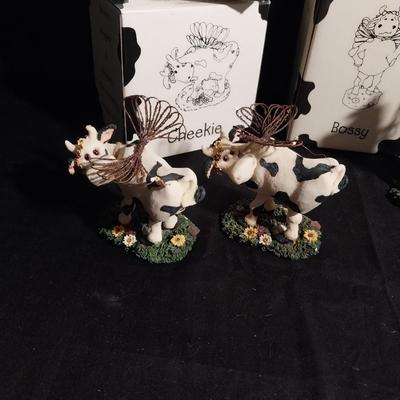 CHEEKIE COW FIGURINES