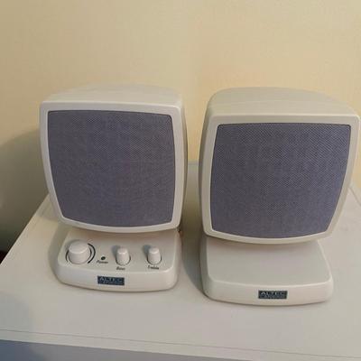 Office Electronics: Altec Speaker System, Canon Printing Calculator, & Paper Shredder (O-MG)