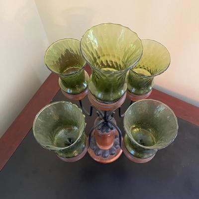 'Toads Escape' Kenneth Grahame Bookends with Unique Wooden Candleholder (O-MG)