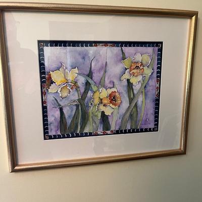 Framed & Signed Painting by Marsha Houschard (O-MG)