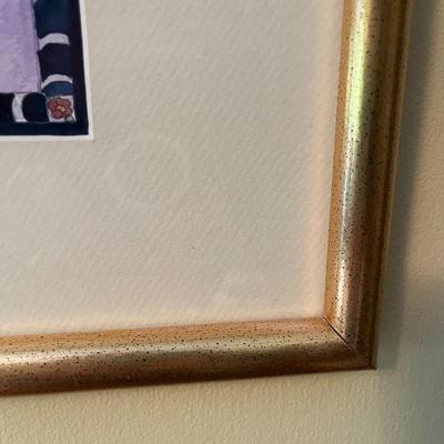 Framed & Signed Painting by Marsha Houschard (O-MG)