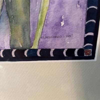 Framed & Signed Painting by Marsha Houschard (O-MG)