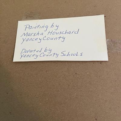 Framed & Signed Painting by Marsha Houschard (O-MG)