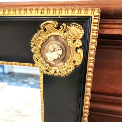 Lot #131  Decorative Mirror with "Cameo" Decoration