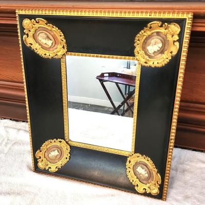 Lot #131  Decorative Mirror with "Cameo" Decoration