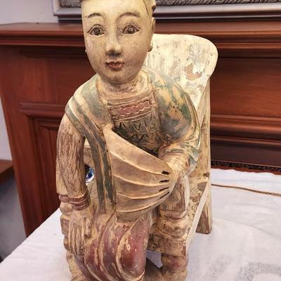 Lot #133  Nice Pair of Vintage Asian Style Table Lamps