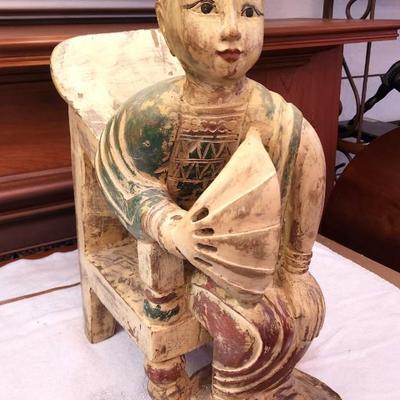 Lot #133  Nice Pair of Vintage Asian Style Table Lamps