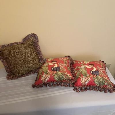 Accent Pillows: Leopard Print, Monkeys, & More (O-MG)